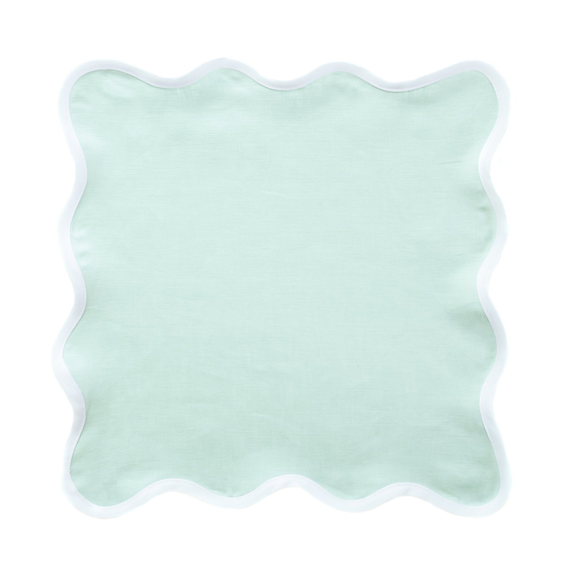 Scalloped Napkin in Sage Green Set of 4 - Hosted by Kelly Gaudreau