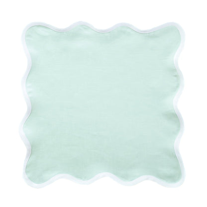 Scalloped Napkin in Sage Green Set of 4 - Hosted by Kelly Gaudreau