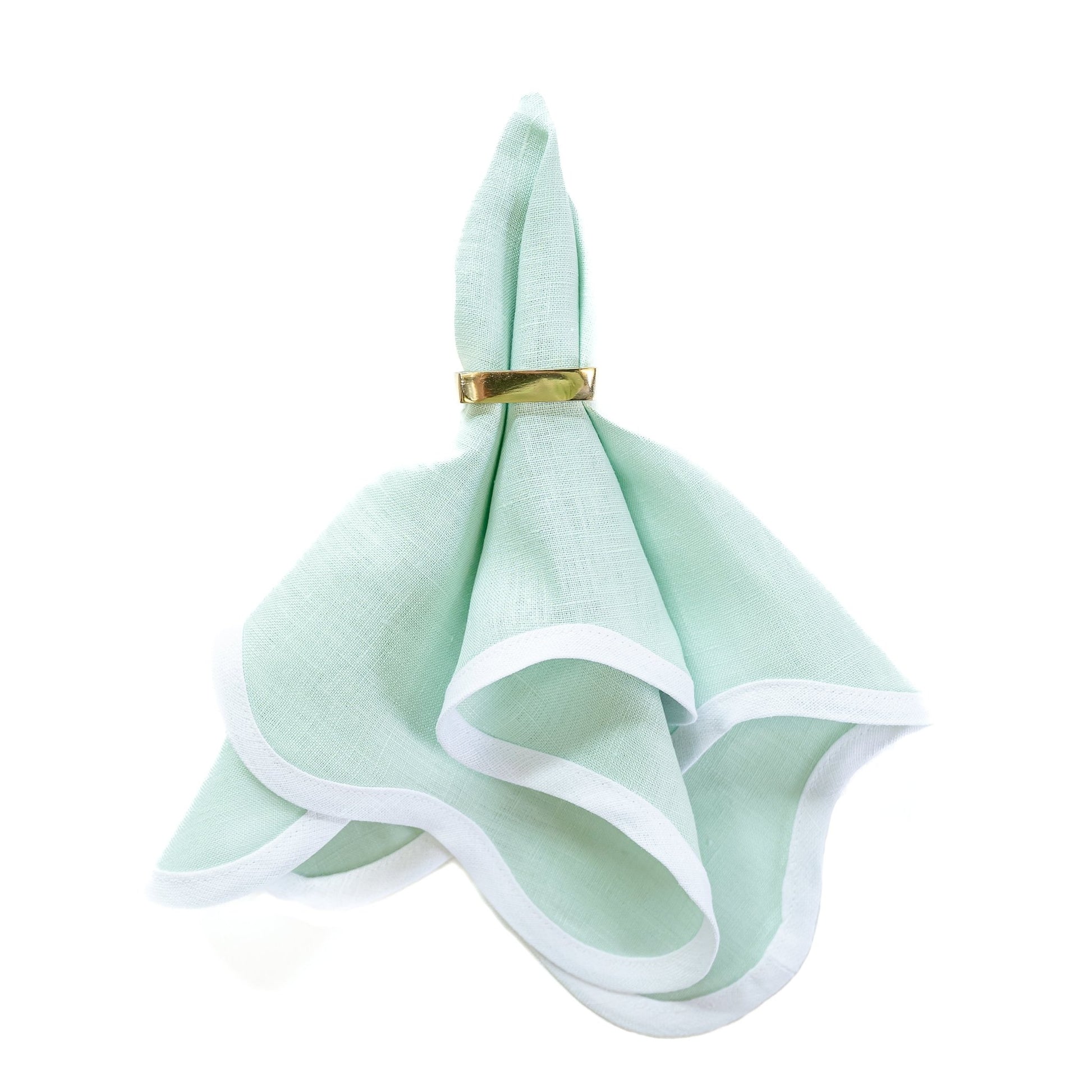 Scalloped Napkin in Sage Green Set of 4 - Hosted by Kelly Gaudreau