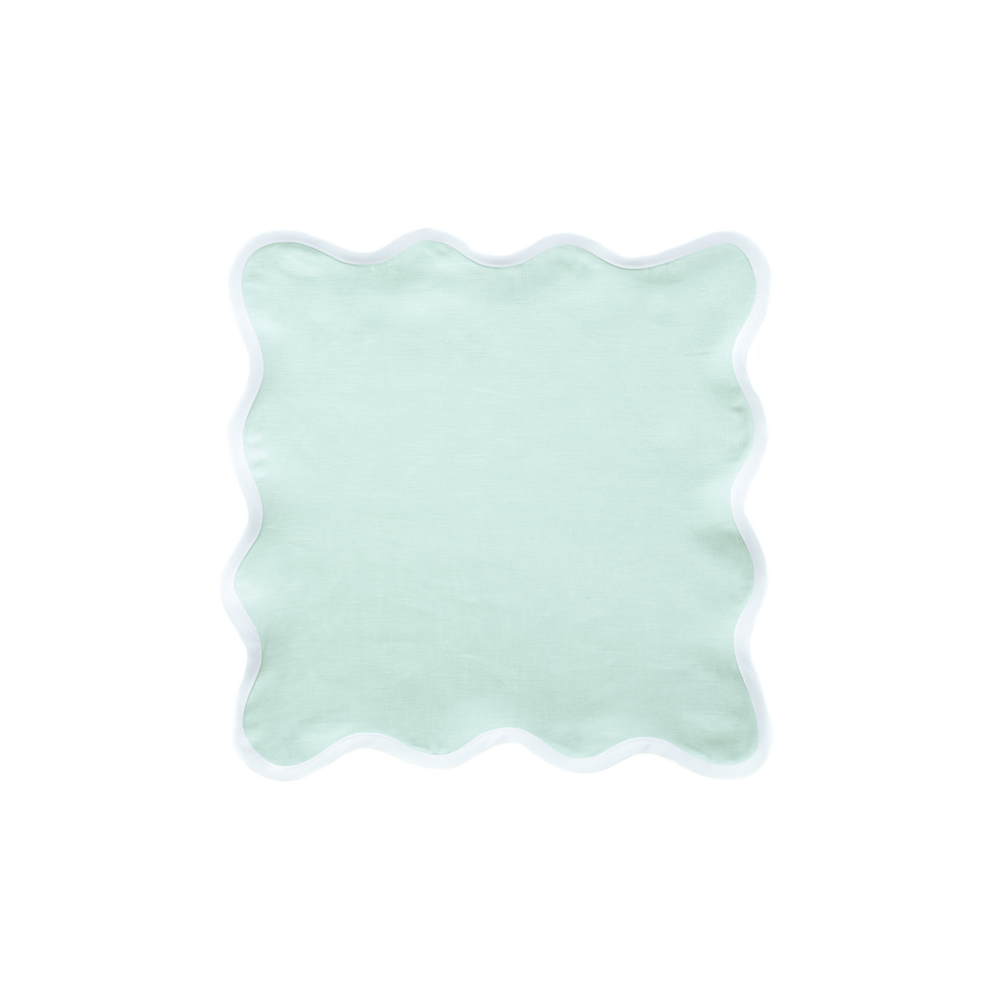 Scalloped Napkin in Sage Green Set of 4 - Hosted by Kelly Gaudreau