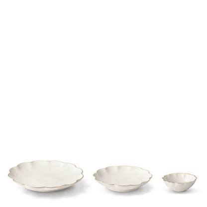 Scalloped Nesting Serving Dishes - Set of 3 - Hosted by Kelly Gaudreau