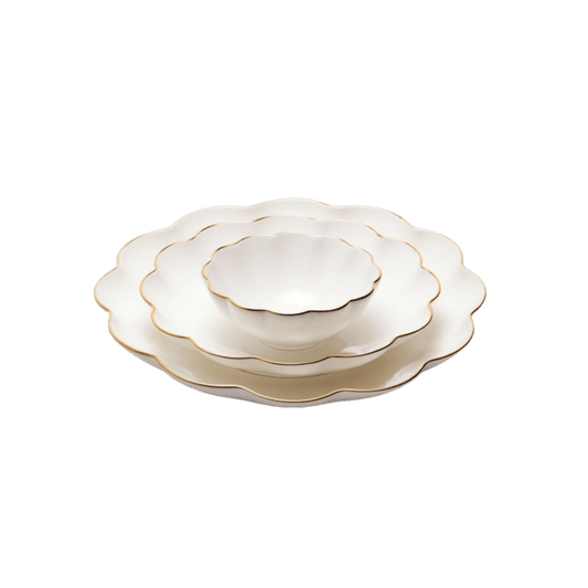 Scalloped Nesting Serving Dishes - Set of 3 - Hosted by Kelly Gaudreau