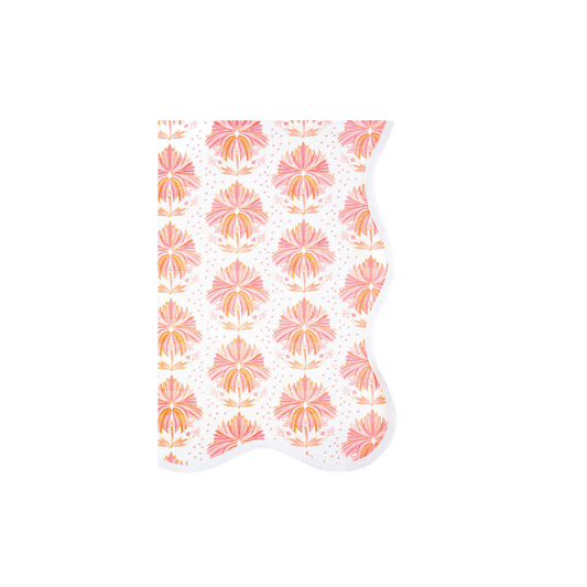 Scalloped Square Game Table Topper - Lotus Flower - Hosted by Kelly Gaudreau