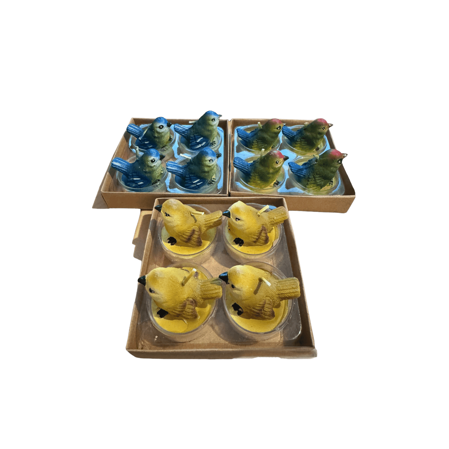 Sculpted Bird Tea Lights Set of 4 - Hosted by Kelly Gaudreau