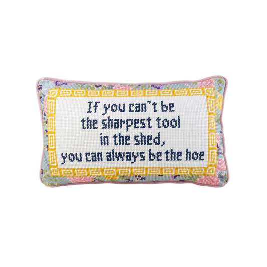Sharpest Tool Needlepoint Pillow - Hosted by Kelly Gaudreau
