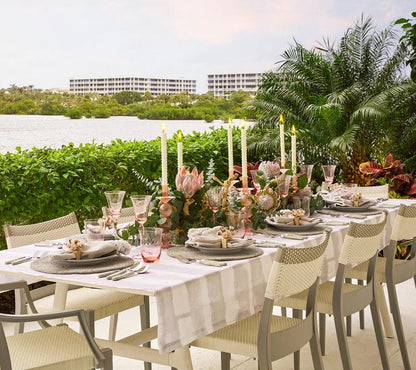 Shell Edge Napkin in Gray & White - Set of 4 - Hosted by Kelly Gaudreau