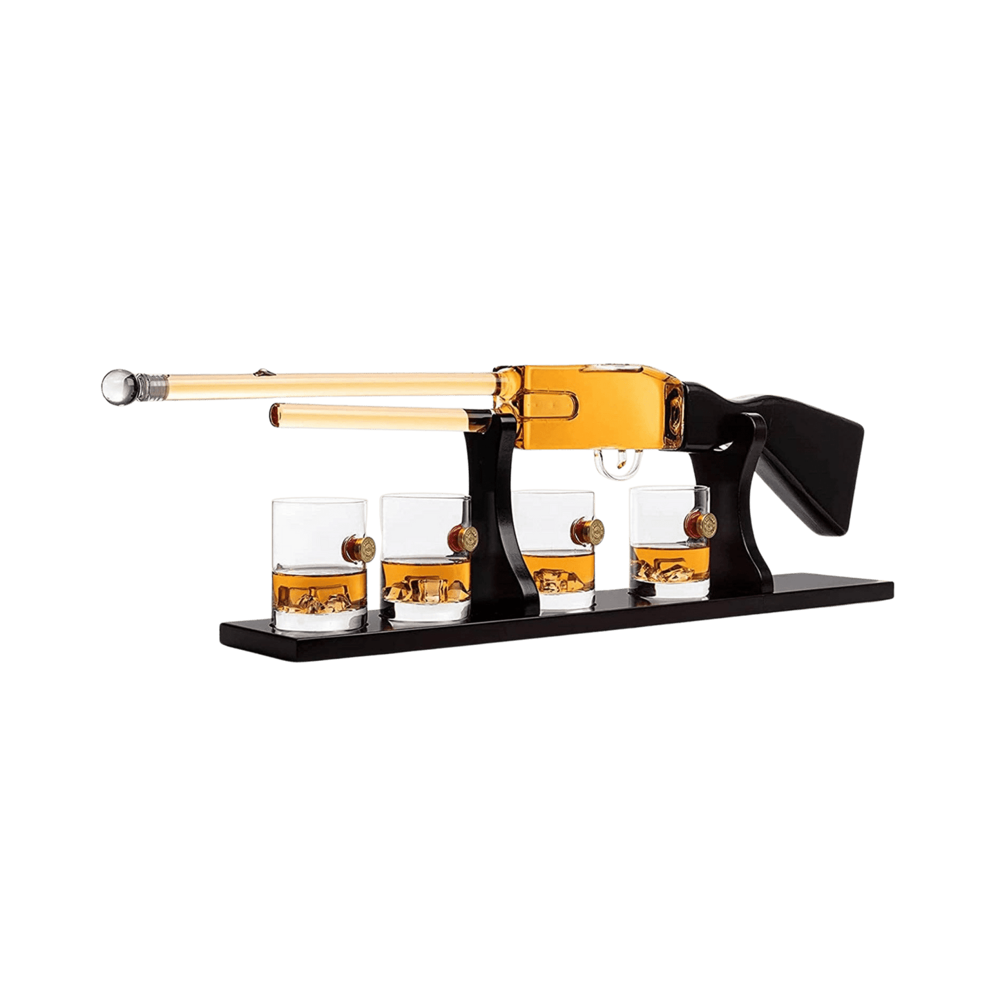 Shotgun Wine & Whiskey Decanter Set 20oz with Bullet Glasses - Hosted by Kelly Gaudreau