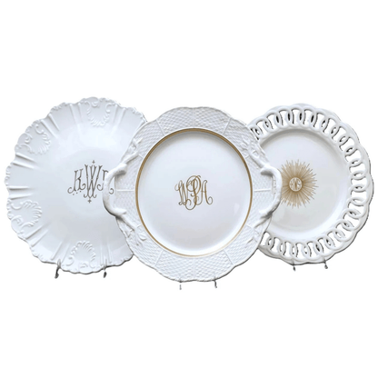 Signature Round Sculpted Monogrammed Platter - Hosted by Kelly Gaudreau