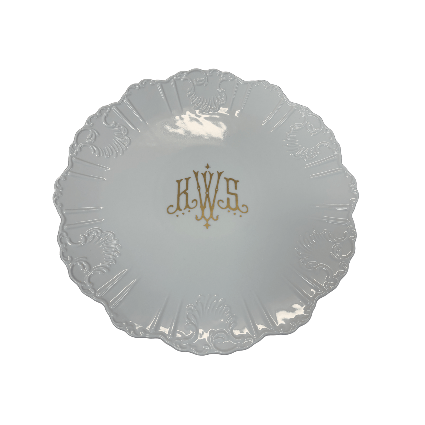 Signature Round Sculpted Monogrammed Platter - Hosted by Kelly Gaudreau