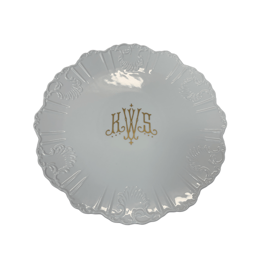 Signature Round Sculpted Monogrammed Platter - Hosted by Kelly Gaudreau