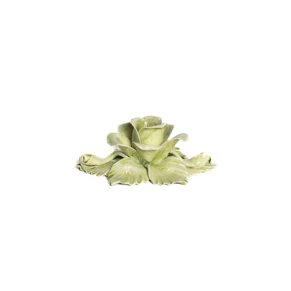 Single Rose Candle Holder Green - Hosted by Kelly Gaudreau
