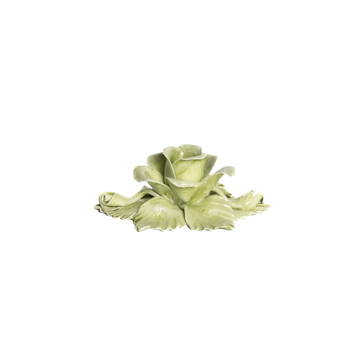 Single Rose Candle Holder Green - Hosted by Kelly Gaudreau