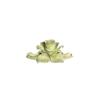 Single Rose Candle Holder Green - Hosted by Kelly Gaudreau