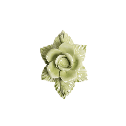 Single Rose Candle Holder Green - Hosted by Kelly Gaudreau