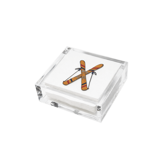 Ski Cocktail Napkin Holder - Hosted by Kelly Gaudreau