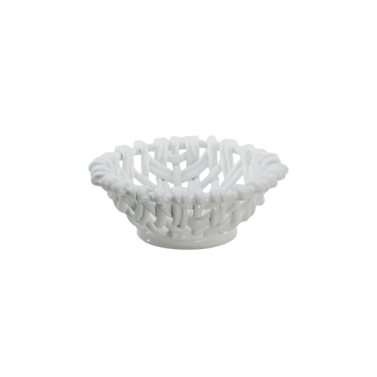 Small Round Basket - White - Hosted by Kelly Gaudreau