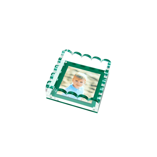 Small Scallop Photo Tray - Green - Hosted by Kelly Gaudreau