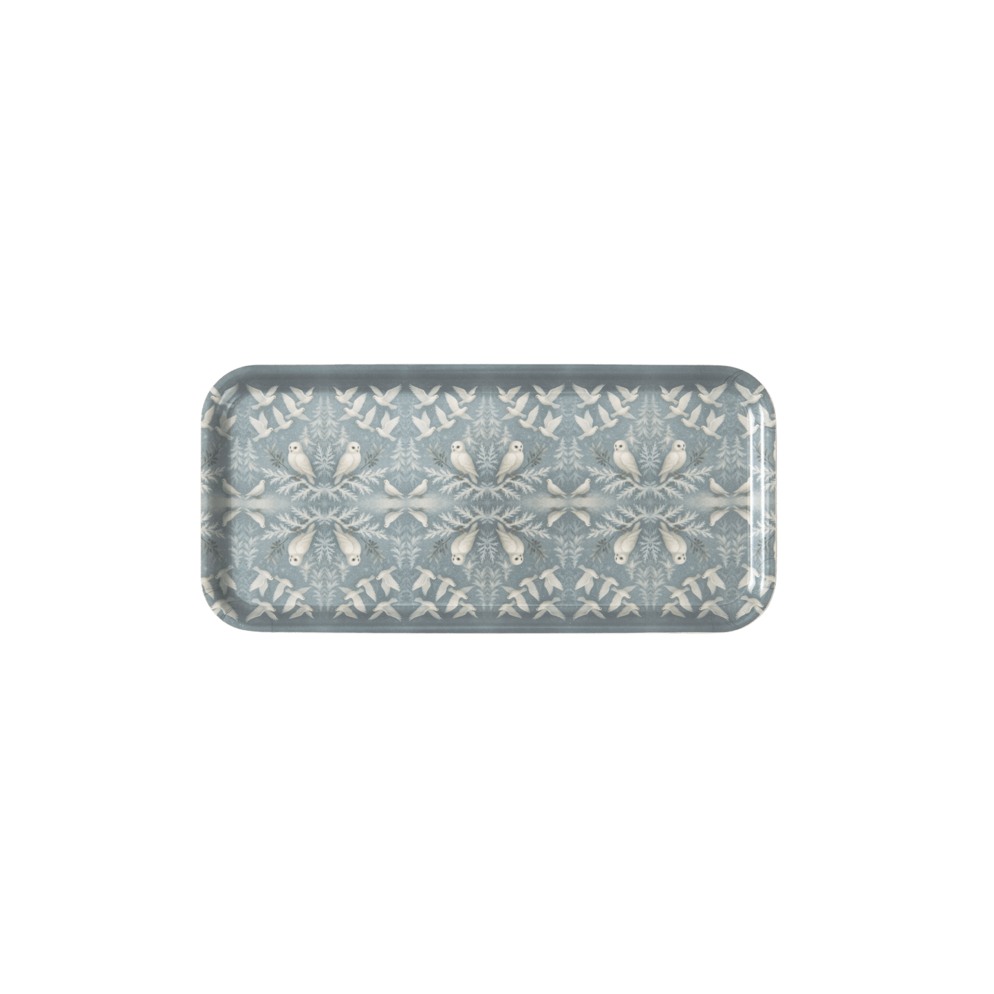 Snowbirds Narrow Birchwood Small Decorative Tray - Hosted by Kelly Gaudreau