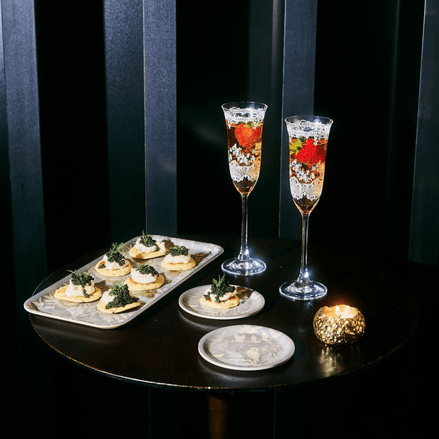 Snowbirds Narrow Birchwood Small Decorative Tray - Hosted by Kelly Gaudreau