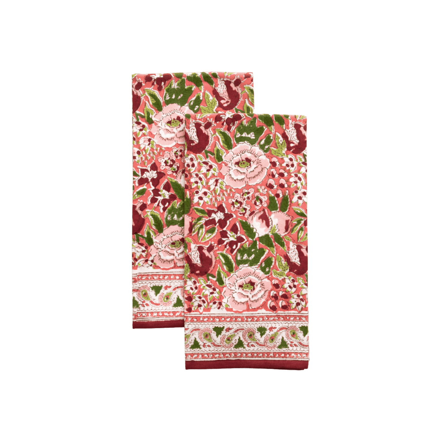Spice Route Garnet Tea Towels - Set of 2 - Hosted by Kelly Gaudreau