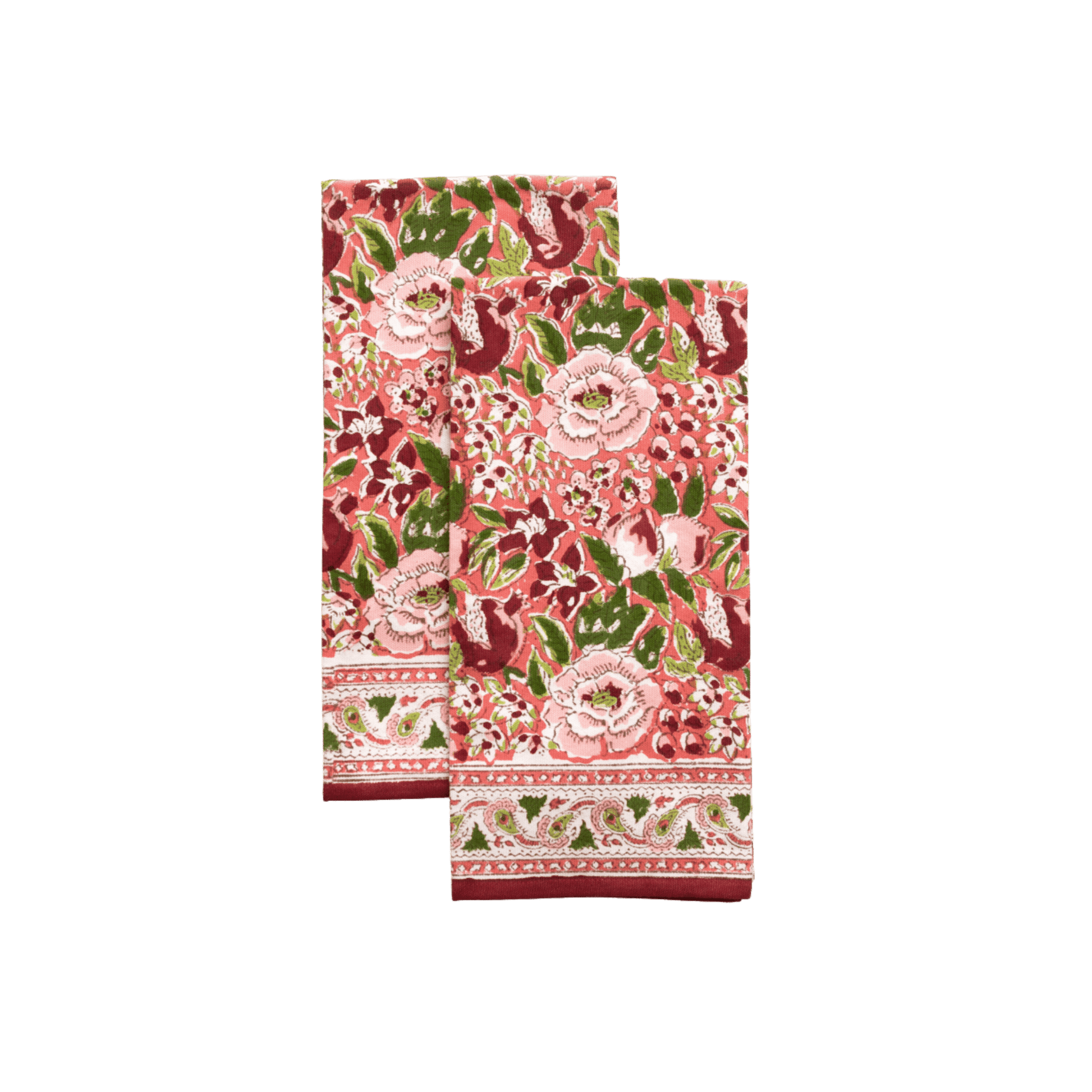 Spice Route Garnet Tea Towels - Set of 2 - Hosted by Kelly Gaudreau