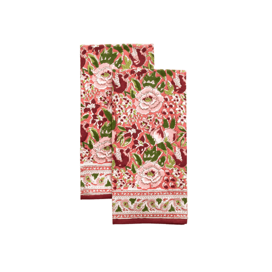 Spice Route Garnet Tea Towels - Set of 2 - Hosted by Kelly Gaudreau