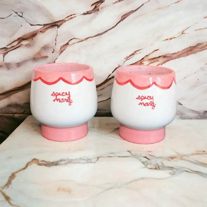 Spicy Margarita Glass (Pink/Red) Set of 2 - Hosted by Kelly Gaudreau