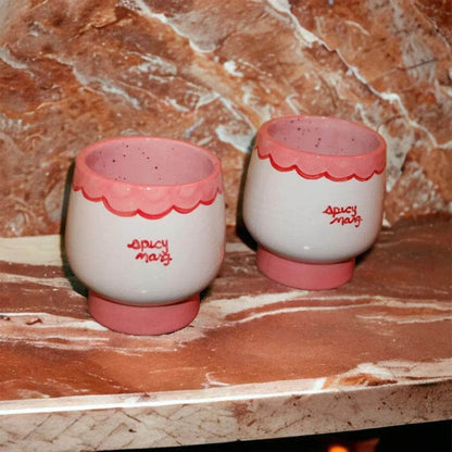 Spicy Margarita Glass (Pink/Red) Set of 2 - Hosted by Kelly Gaudreau