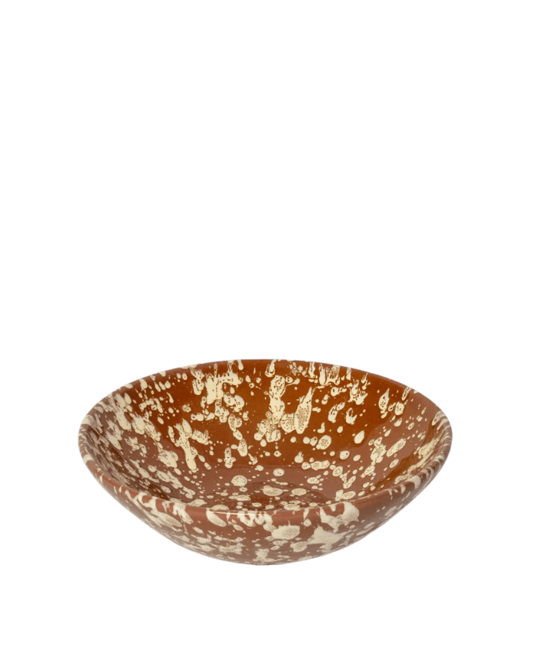 Splatter Bowl Large Terracotta and Cream - Hosted by Kelly Gaudreau