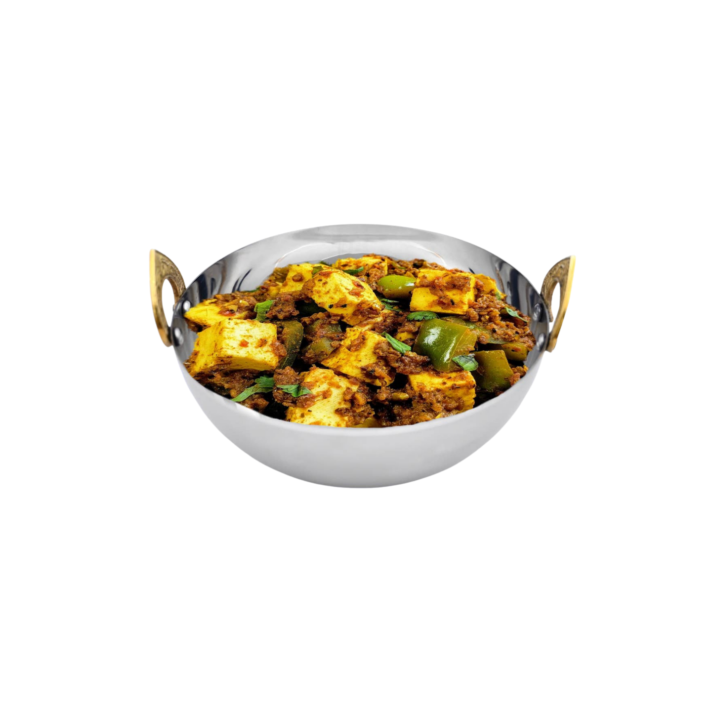 Stainless Handi Serving Bowl with Brass Handles - Hosted by Kelly Gaudreau