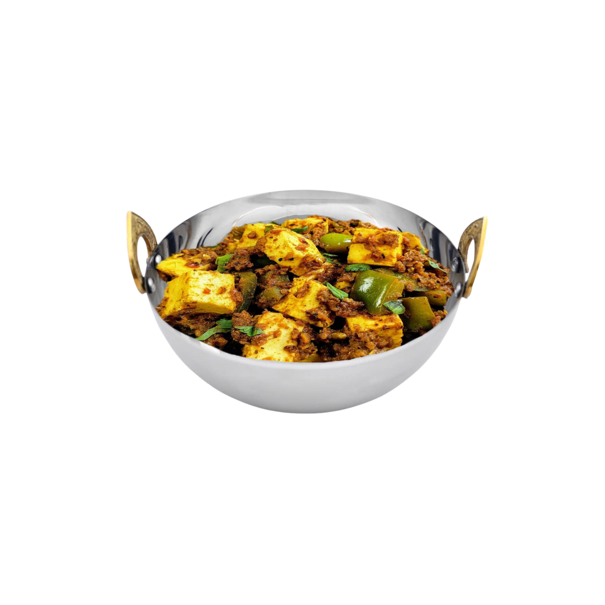 Stainless Handi Serving Bowl with Brass Handles - Hosted by Kelly Gaudreau