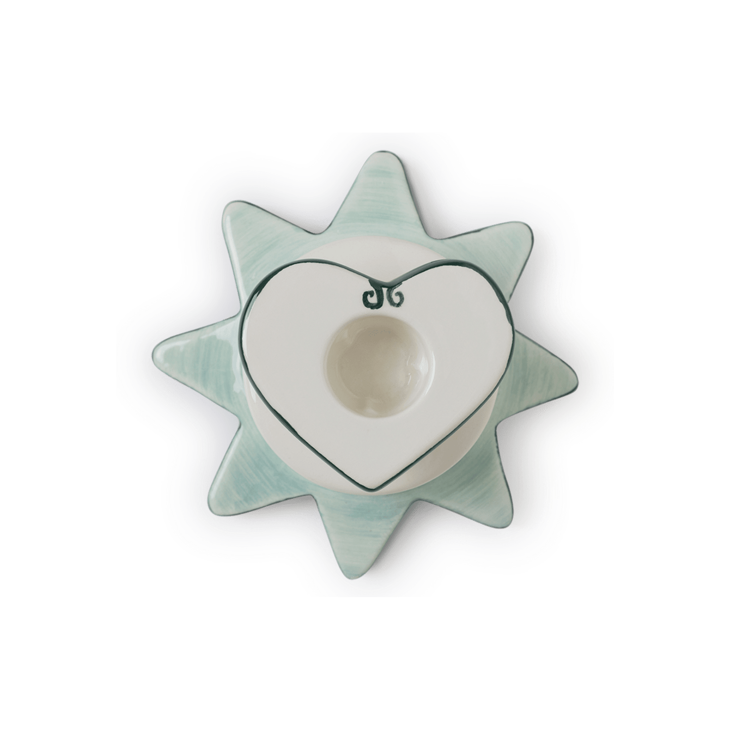 Star/Heart Candlestick Blue - Hosted by Kelly Gaudreau