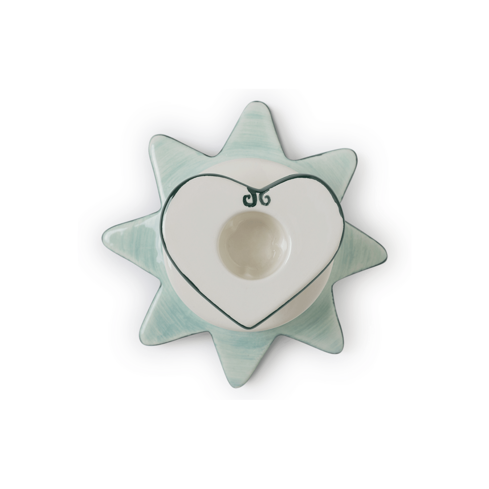 Star/Heart Candlestick Blue - Hosted by Kelly Gaudreau