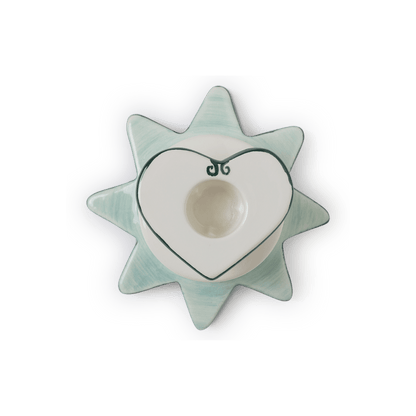 Star/Heart Candlestick Blue - Hosted by Kelly Gaudreau