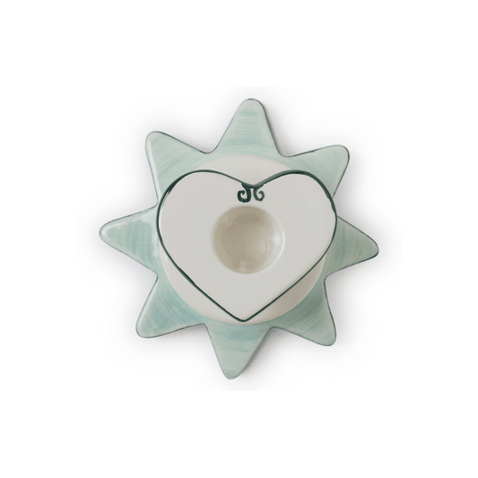 Star/Heart Candlestick Blue - Hosted by Kelly Gaudreau