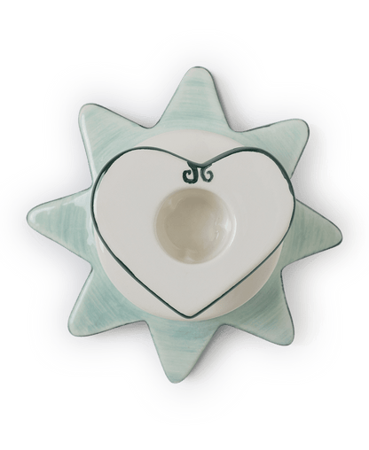 Star/Heart Candlestick Blue - Hosted by Kelly Gaudreau