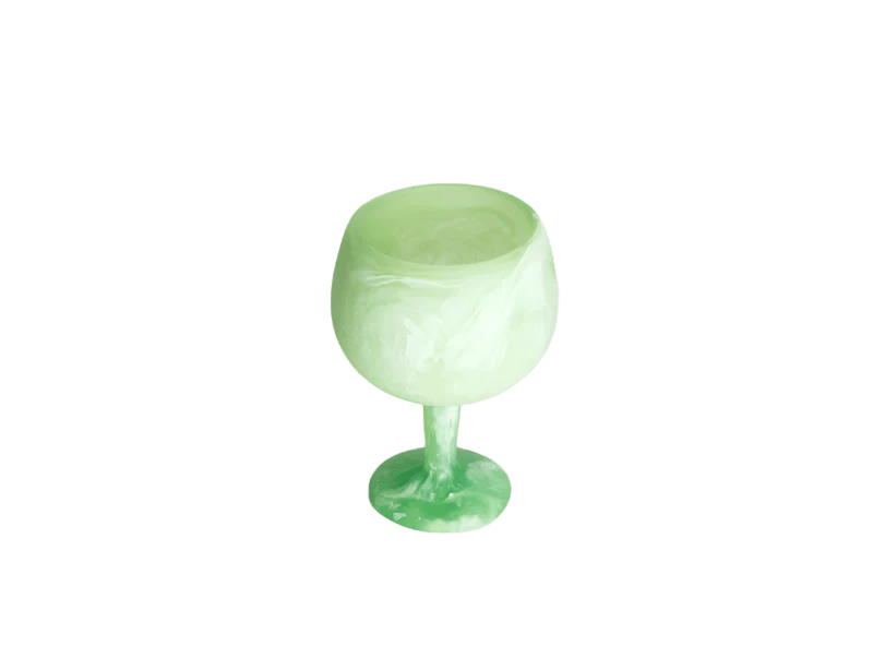 Stemware in Mint Swirl - Set of 2 - Hosted by Kelly Gaudreau