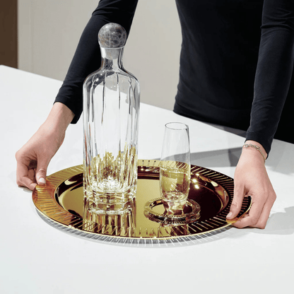 Striations Coasters in Holder - Set of 4 - Hosted by Kelly Gaudreau