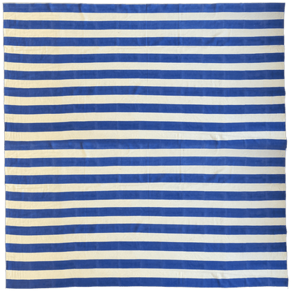 Striped Cotton Tablecloth in Blue and White - Hosted by Kelly Gaudreau