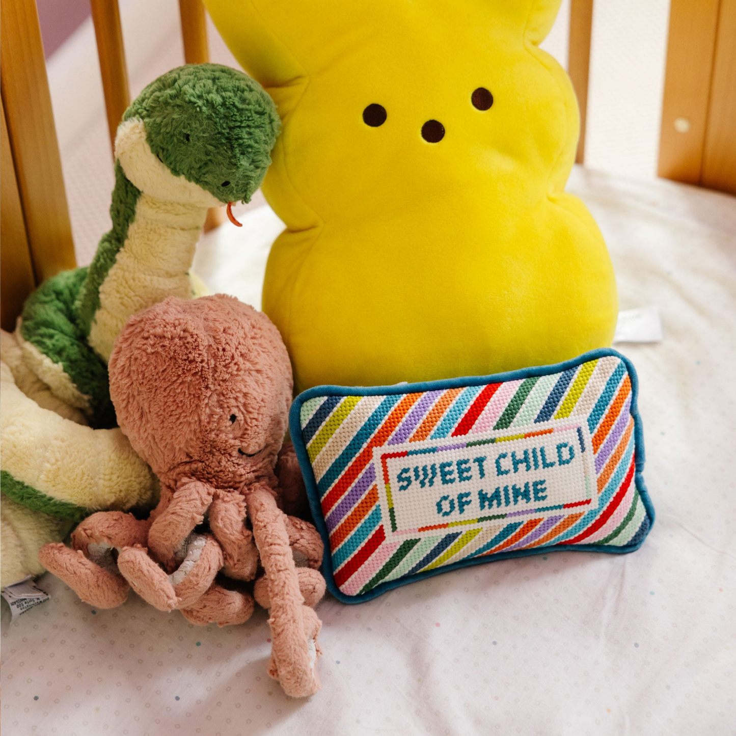 Sweet Child Of Mine Mini Needlepoint Pillow - Hosted by Kelly Gaudreau