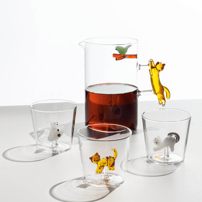 Tabby Cat Tumbler - White Cat with Black Spots - Hosted by Kelly Gaudreau