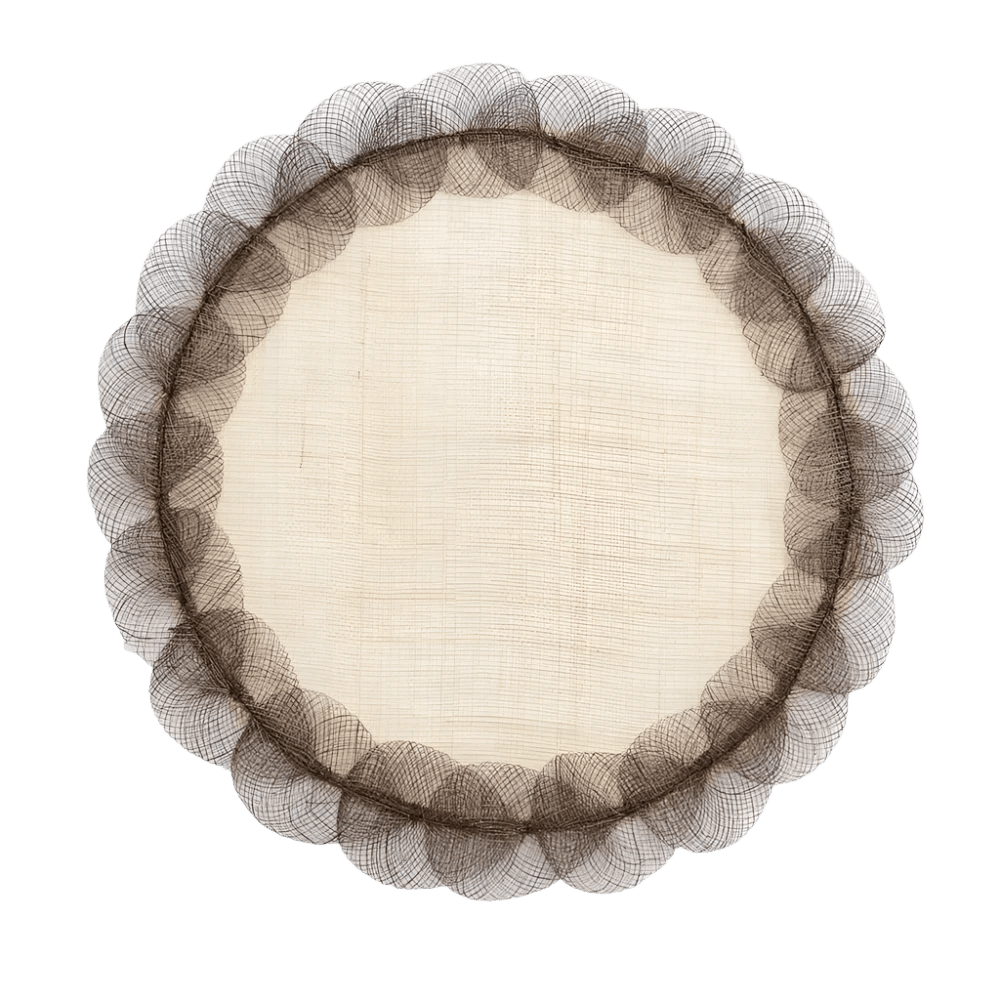 Taupe Poplar Leaf Rice Paper Placemat Set of 4 - Hosted by Kelly Gaudreau