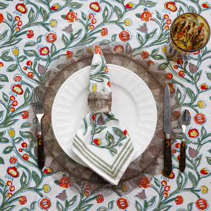 Taupe Poplar Leaf Rice Paper Placemat Set of 4 - Hosted by Kelly Gaudreau