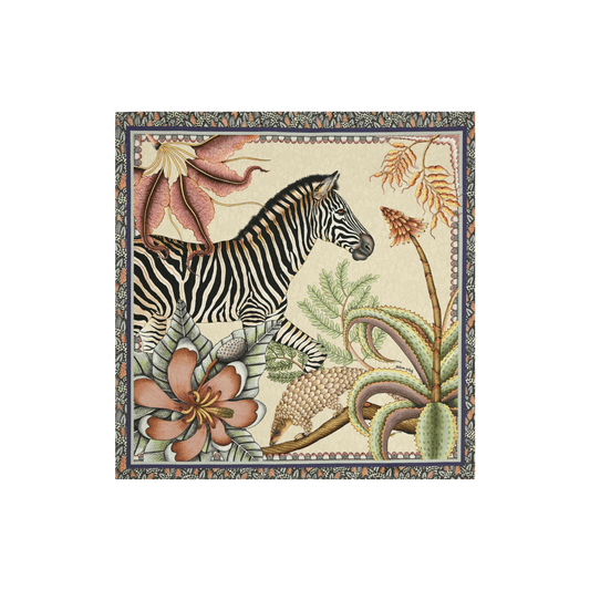 Thanda Stripe Napkins in Stone - Set of 2 - Hosted by Kelly Gaudreau