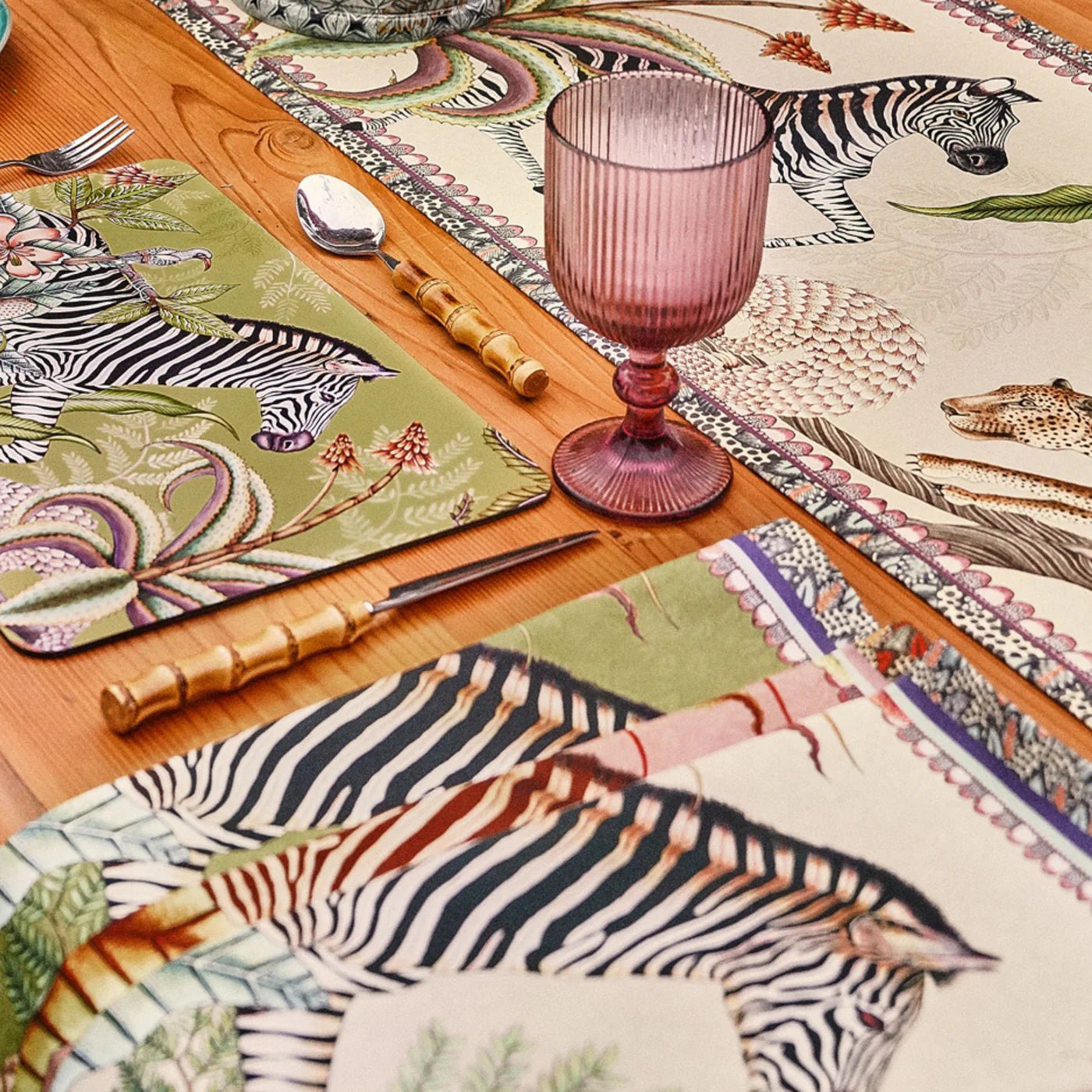 Thanda Stripe Napkins in Stone - Set of 2 - Hosted by Kelly Gaudreau