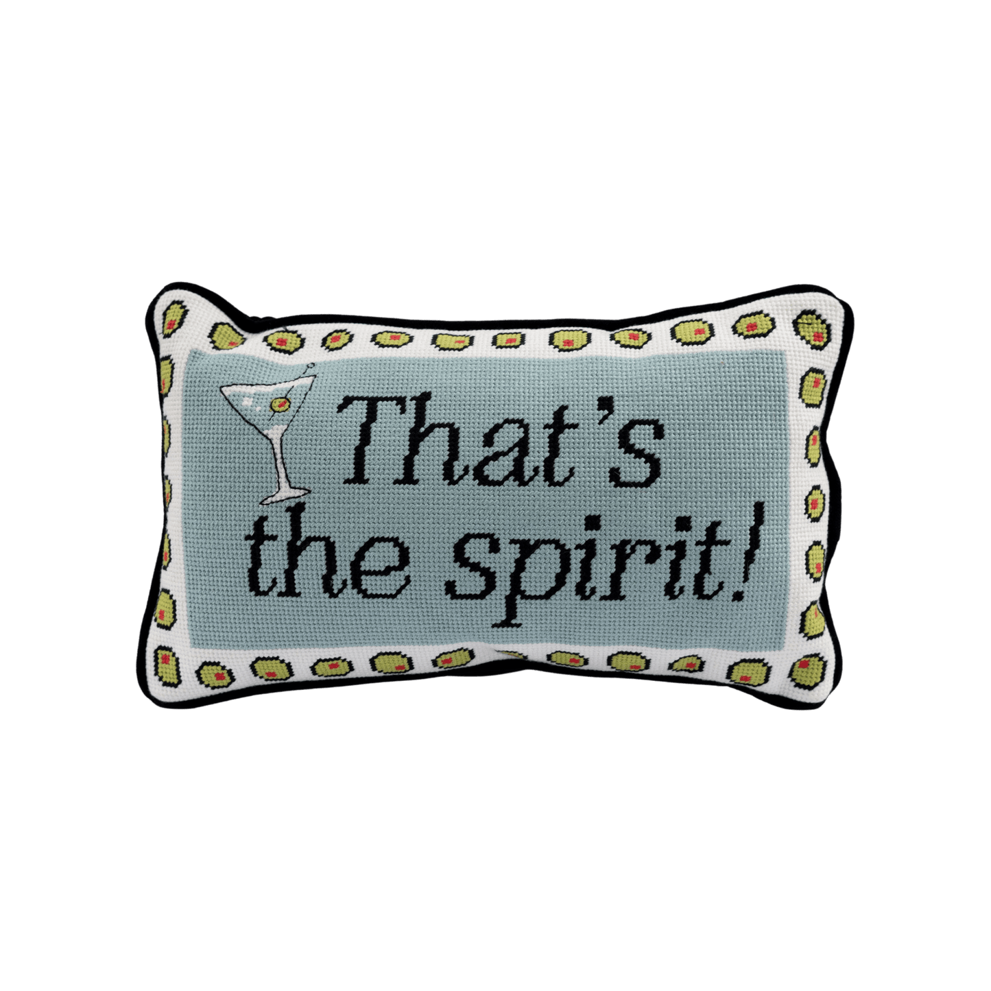 That's The Spirit Needlepoint Pillow - Hosted by Kelly Gaudreau