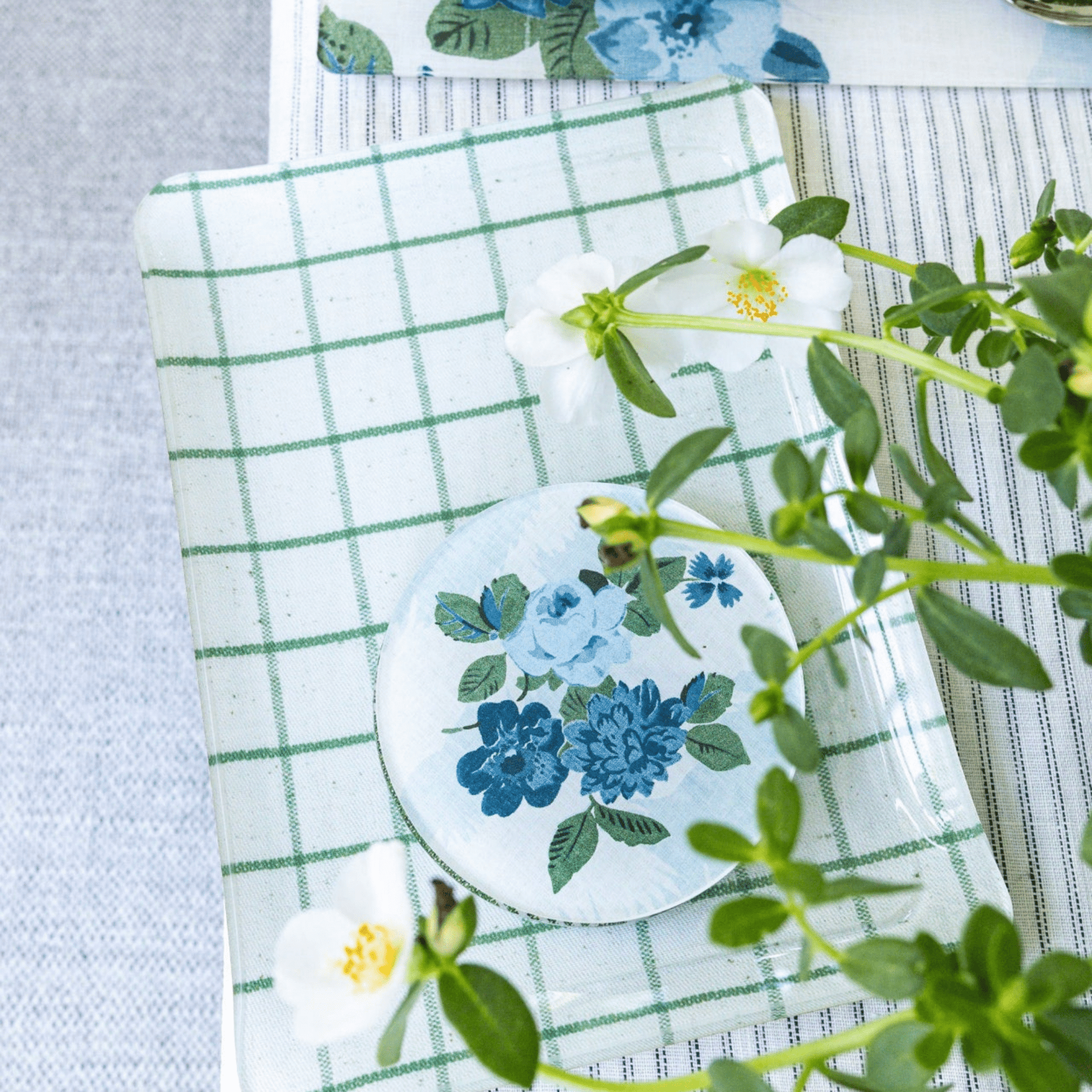 Theodora Floral Coaster - Set of 2 - Hosted by Kelly Gaudreau
