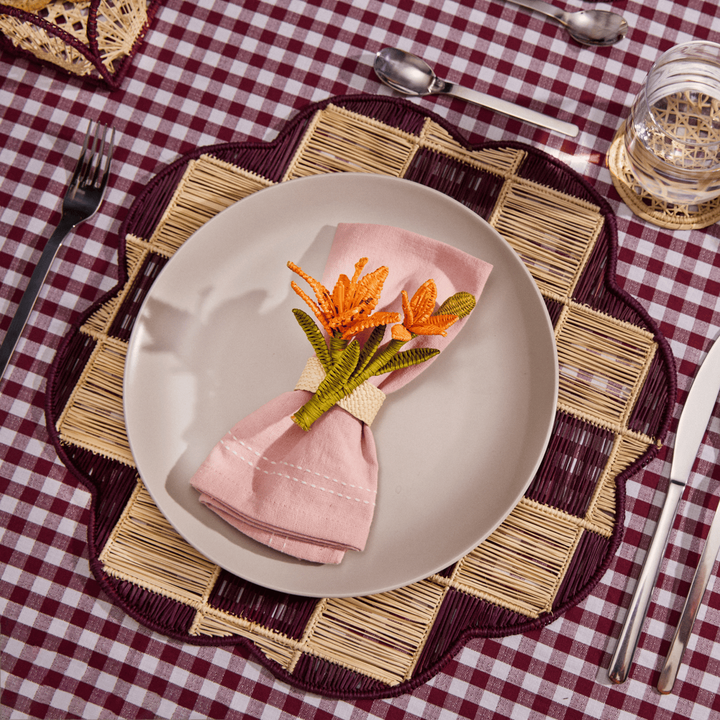 Tiger Lily Napkin Ring - Set of 4 - Hosted by Kelly Gaudreau