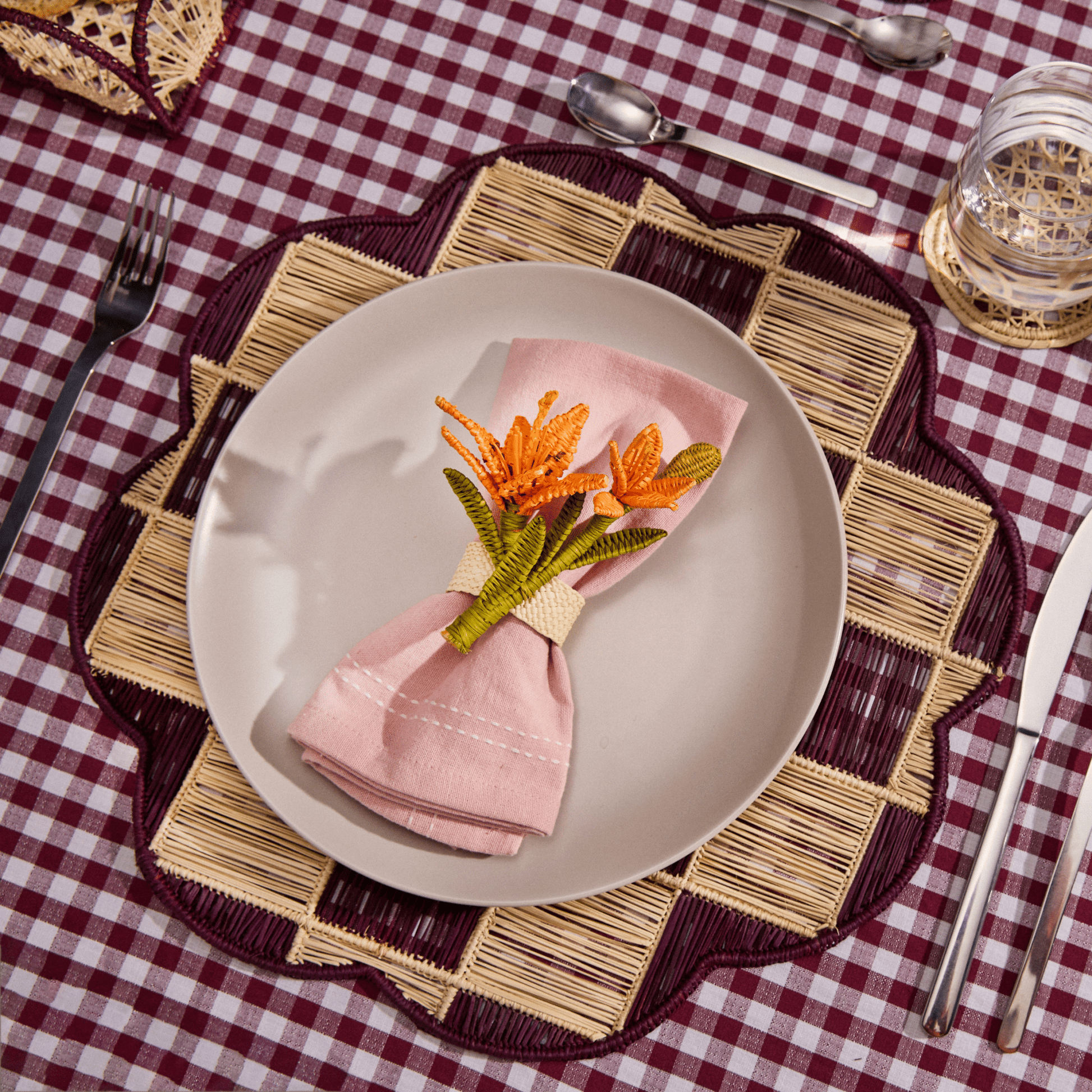 Tiger Lily Napkin Ring - Set of 4 - Hosted by Kelly Gaudreau