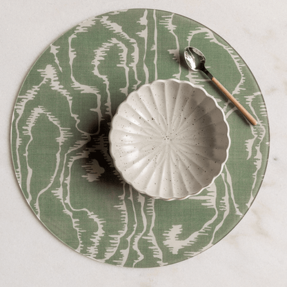 Tilda Moiré Moss Placemat - Set of 4 - Hosted by Kelly Gaudreau